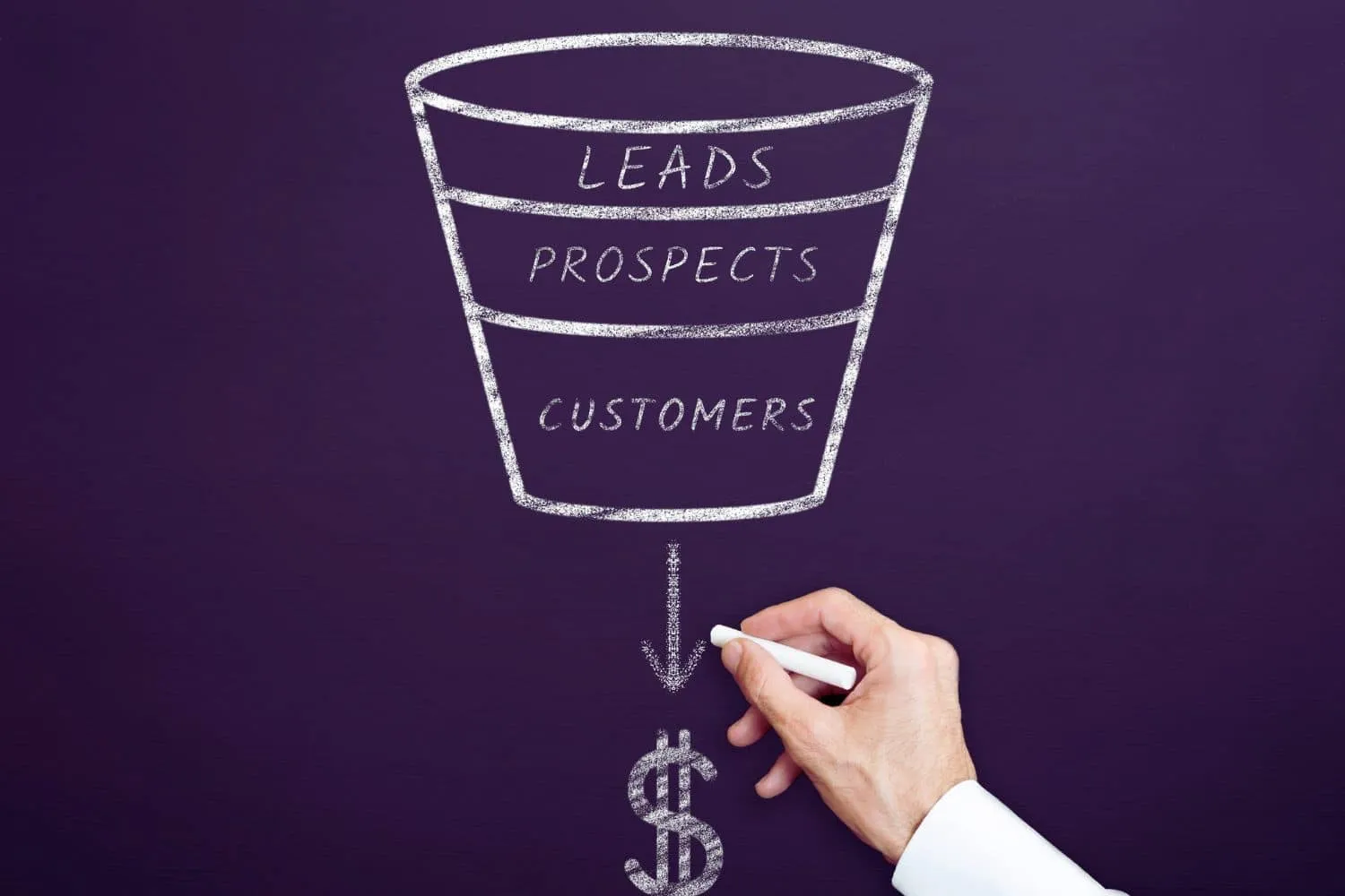 une-illustration-representant-un-tunnel-de-vente-avec-des-fleches-indiquant-le-processus-de-conversion-des-prospects-en-clients-pour-aider-a-booster-votre-entreprise-en-ligne
