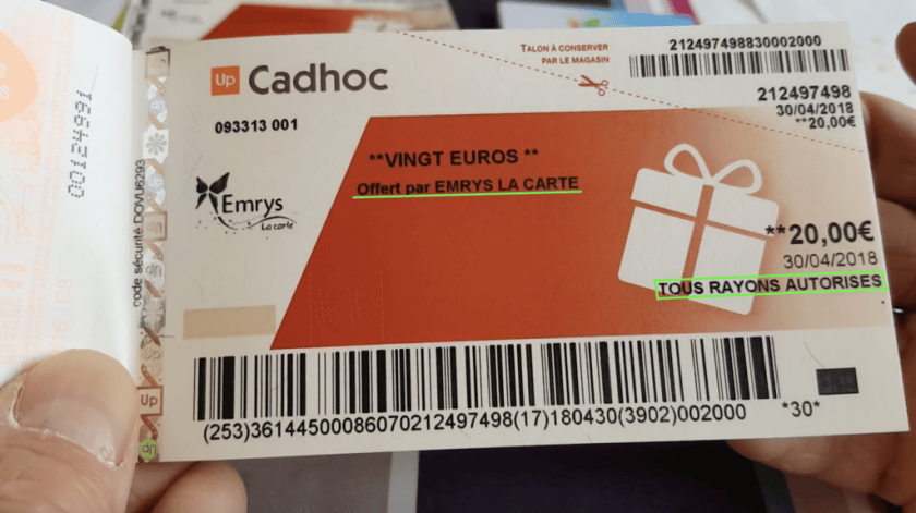 Chèque Cadhoc