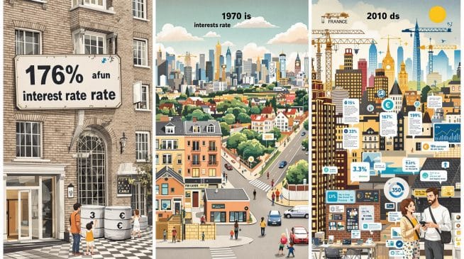 Évolution des taux immobiliers en France : de 1970 aux années 2020