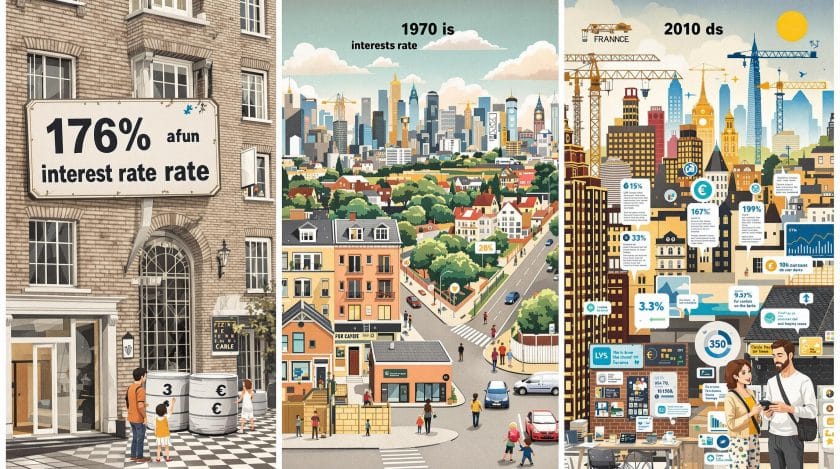 Évolution des taux immobiliers en France : de 1970 aux années 2020