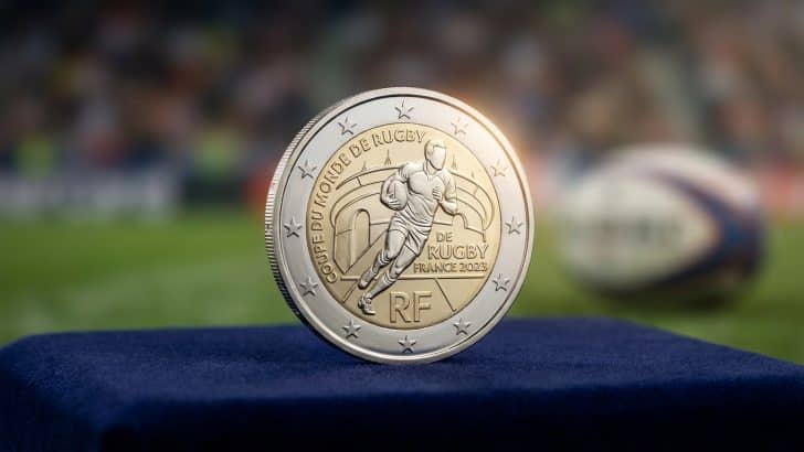 Pièce de 2 euros Rugby 2023 : valeur, versions et cotation